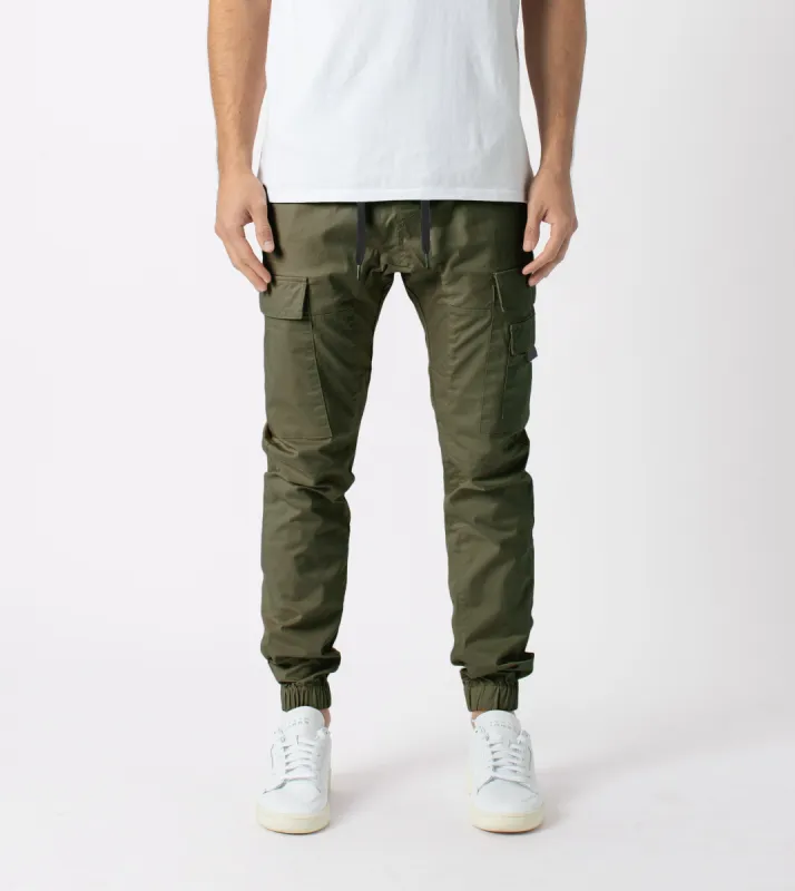 Sureshot Lightweight Cargo Jogger Military sold by Zanerobe