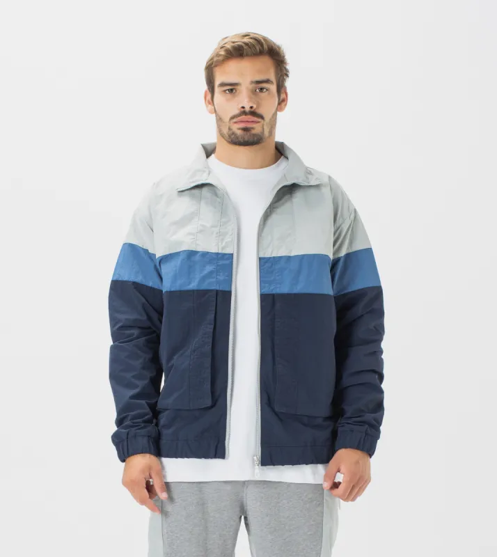 Panel Track Jacket Ash/Ice Grey sold by Zanerobe