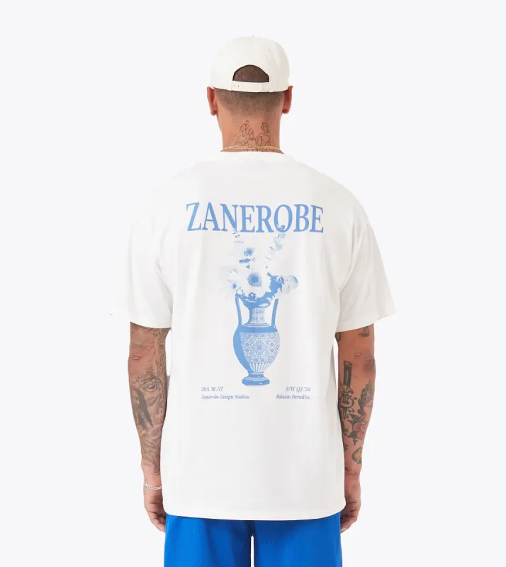 Ceramic Box Tee Vintage White sold by Zanerobe