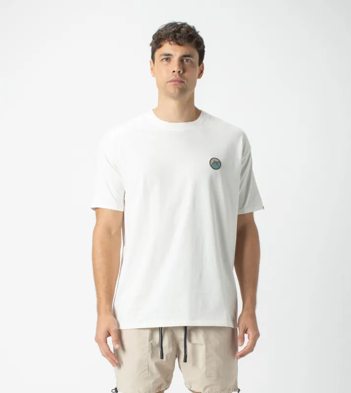 Summit Patch Box Tee Milk sold by Zanerobe