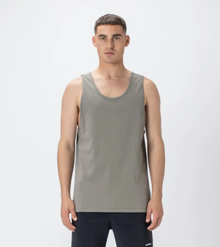 Rugger Tank Dk Moss sold by Zanerobe