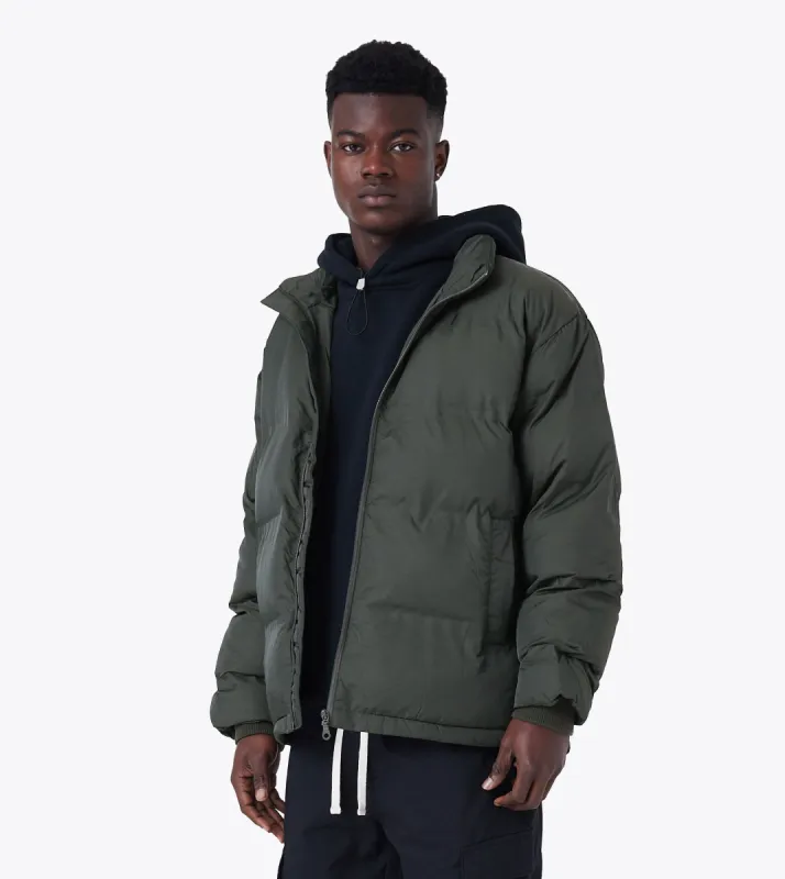 Powells Puffer Jacket Dk Army sold by Zanerobe