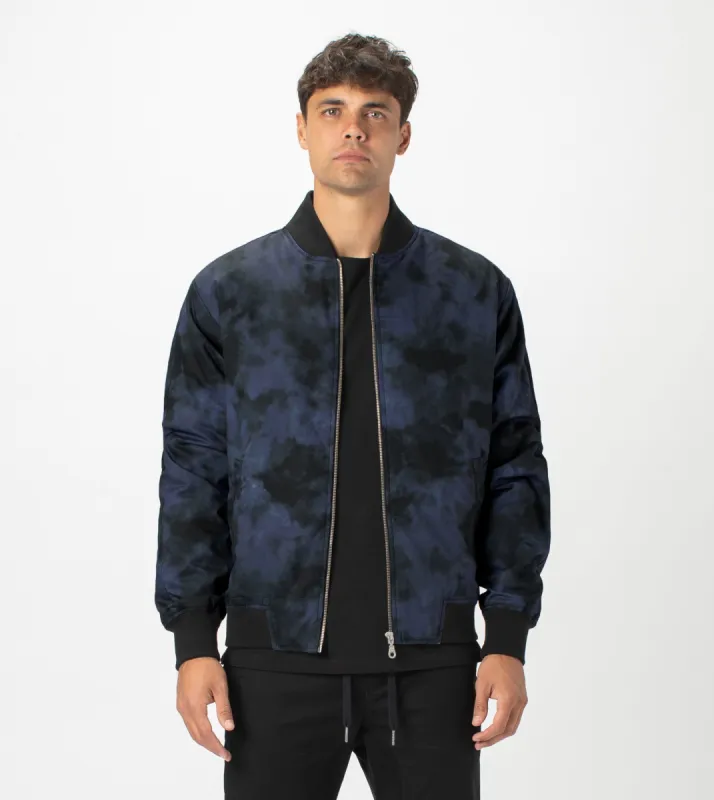 Zane Bomber Jacket Black/Ink sold by Zanerobe