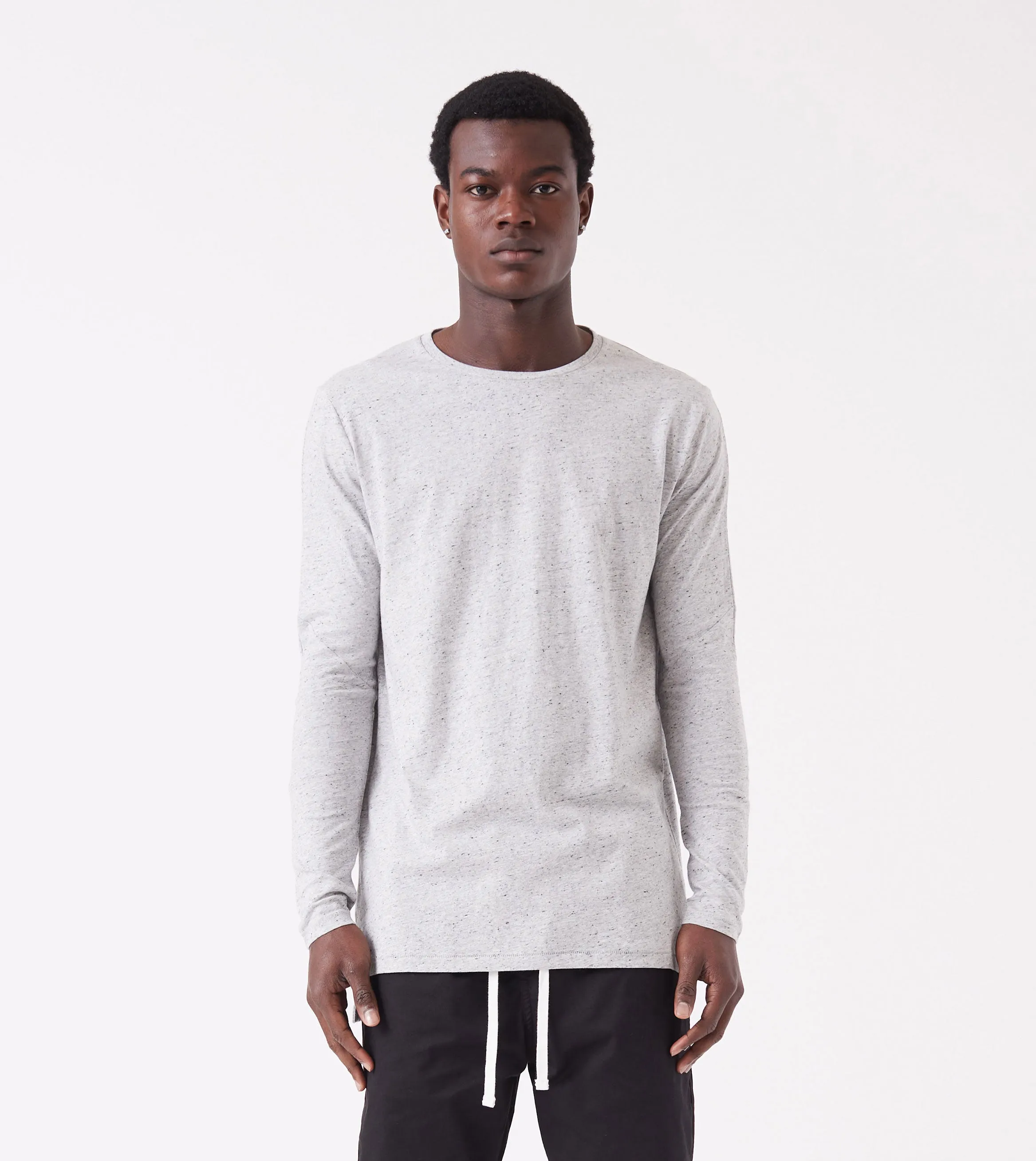 Flintlock LS Tee Space Grey Nep sold by Zanerobe