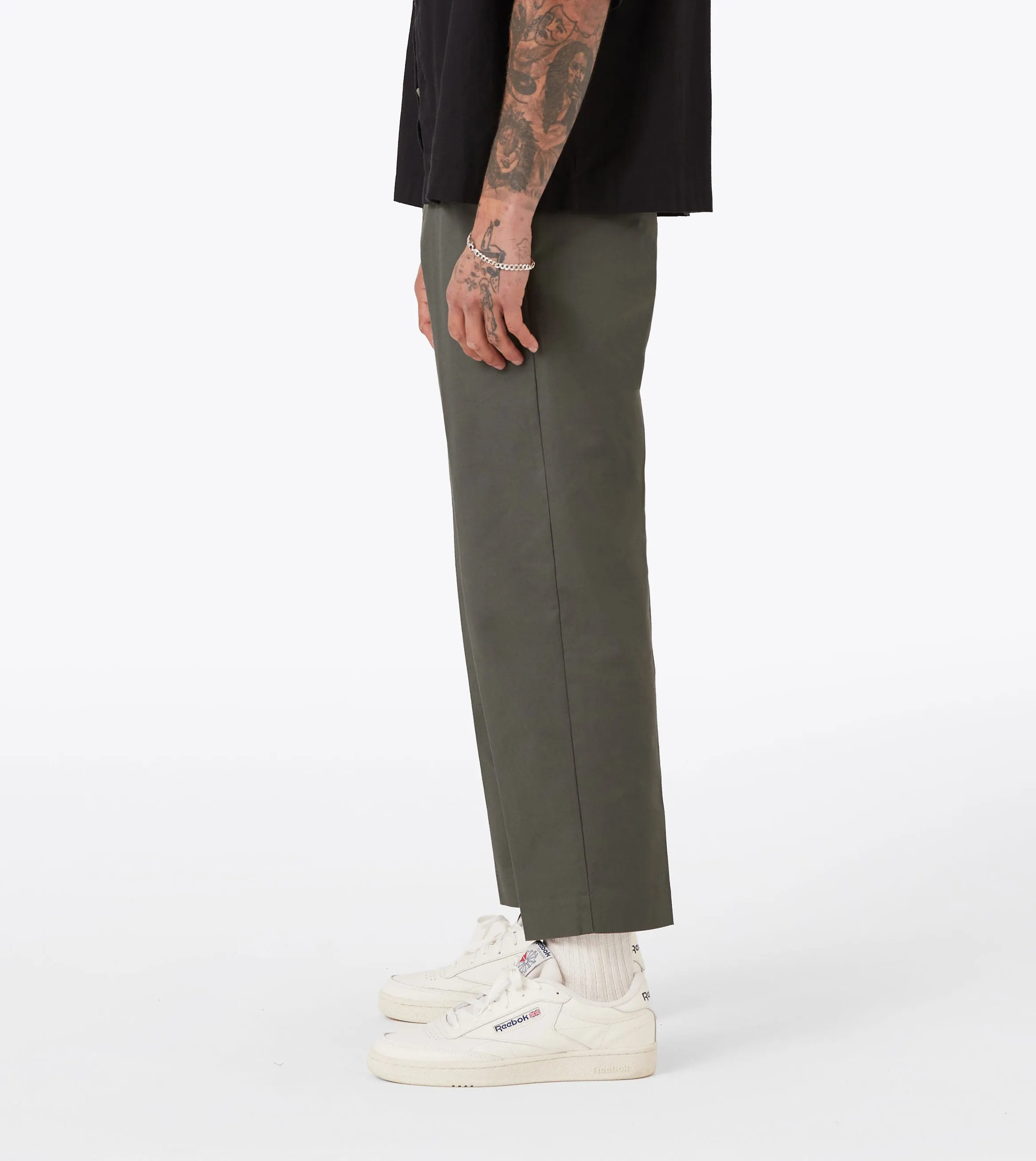Box Crop Pant Olive sold by Zanerobe product image thumbnail 4