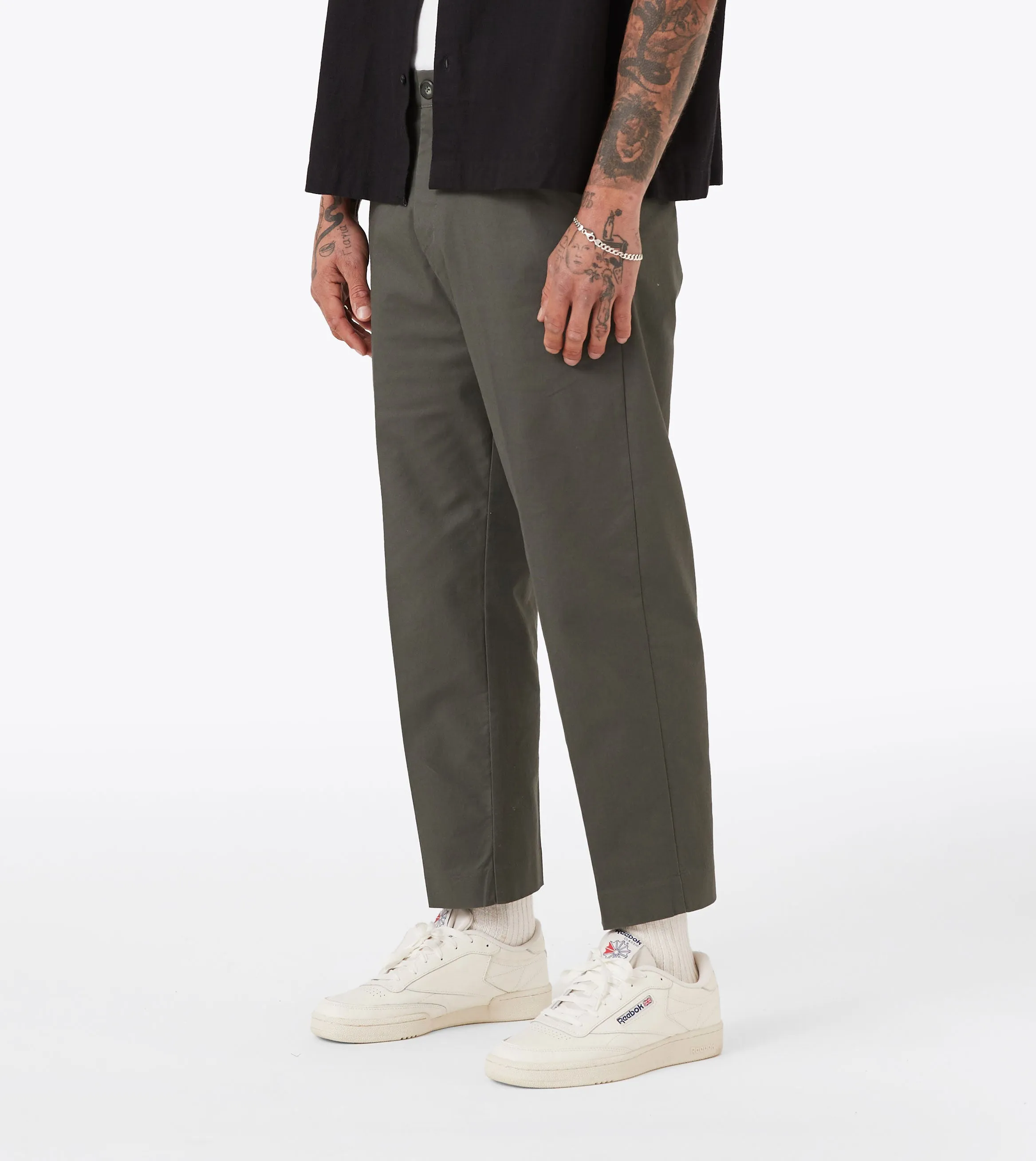 Box Crop Pant Olive sold by Zanerobe product image thumbnail 3