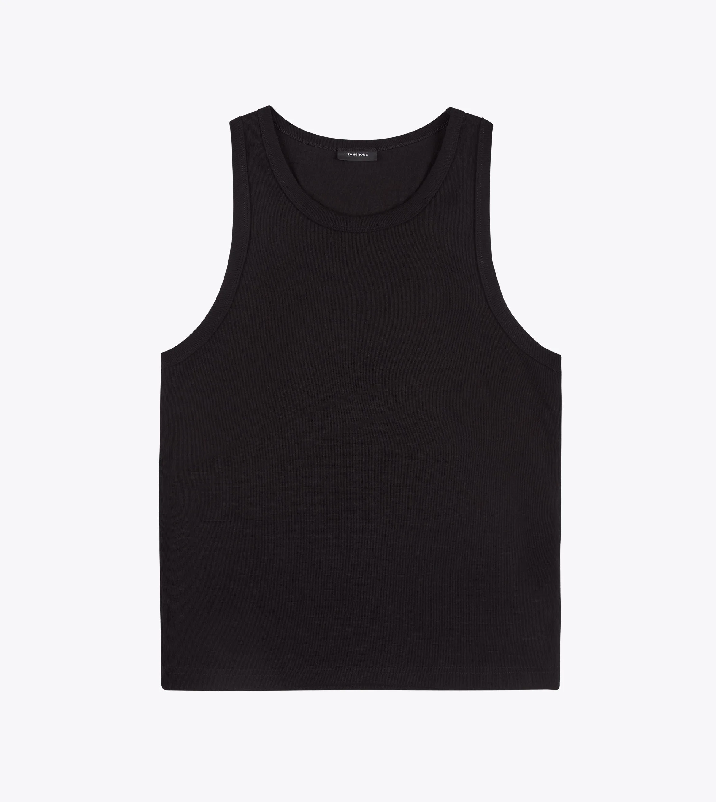 Rib Tank Black sold by Zanerobe product image thumbnail 5
