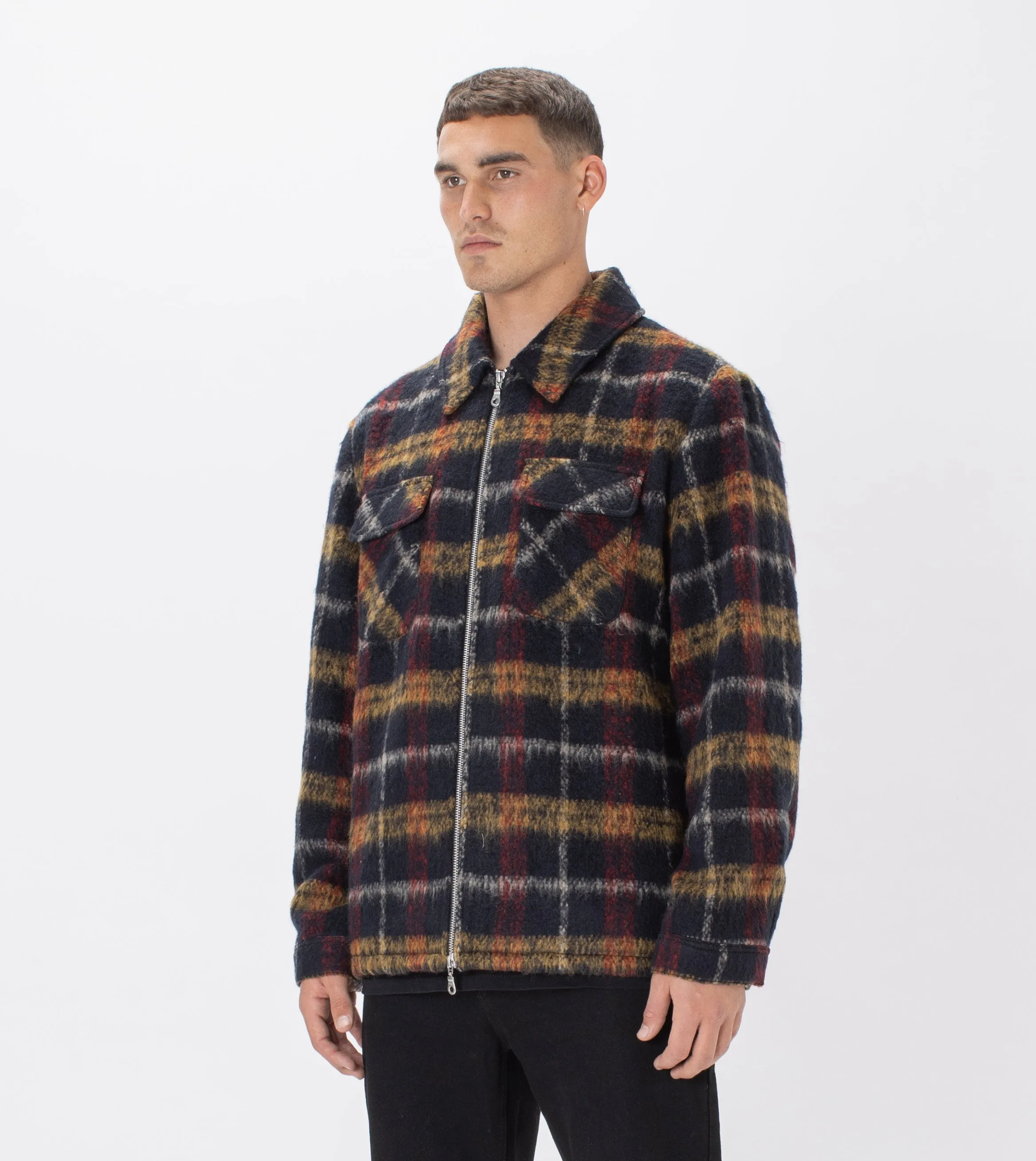 Plaid Work Jacket Black/Red sold by Zanerobe product image thumbnail 2