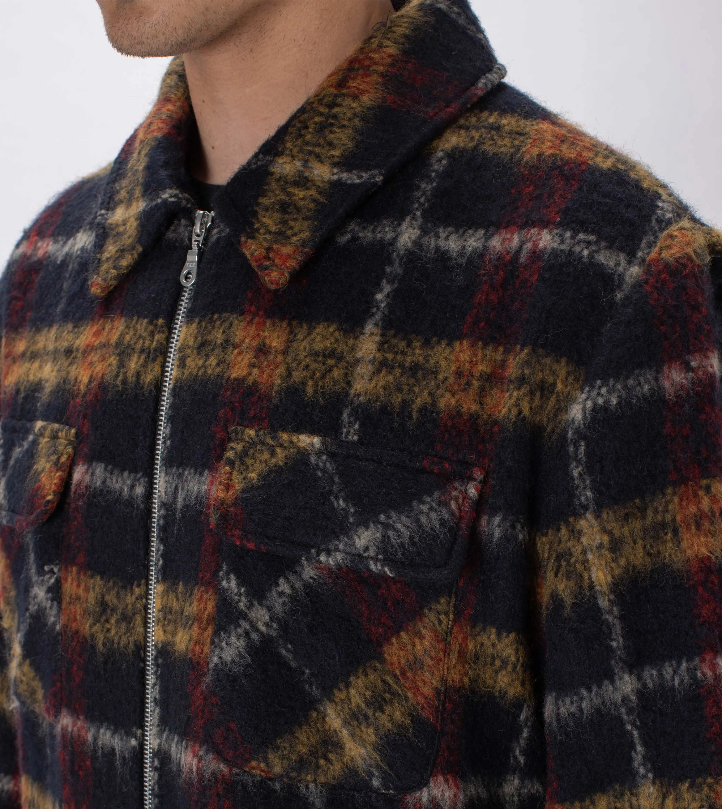 Plaid Work Jacket Black/Red sold by Zanerobe product image thumbnail 3