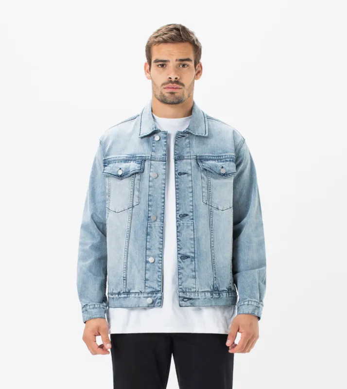 Vintage Denim Jacket Mineral Blue sold by Zanerobe