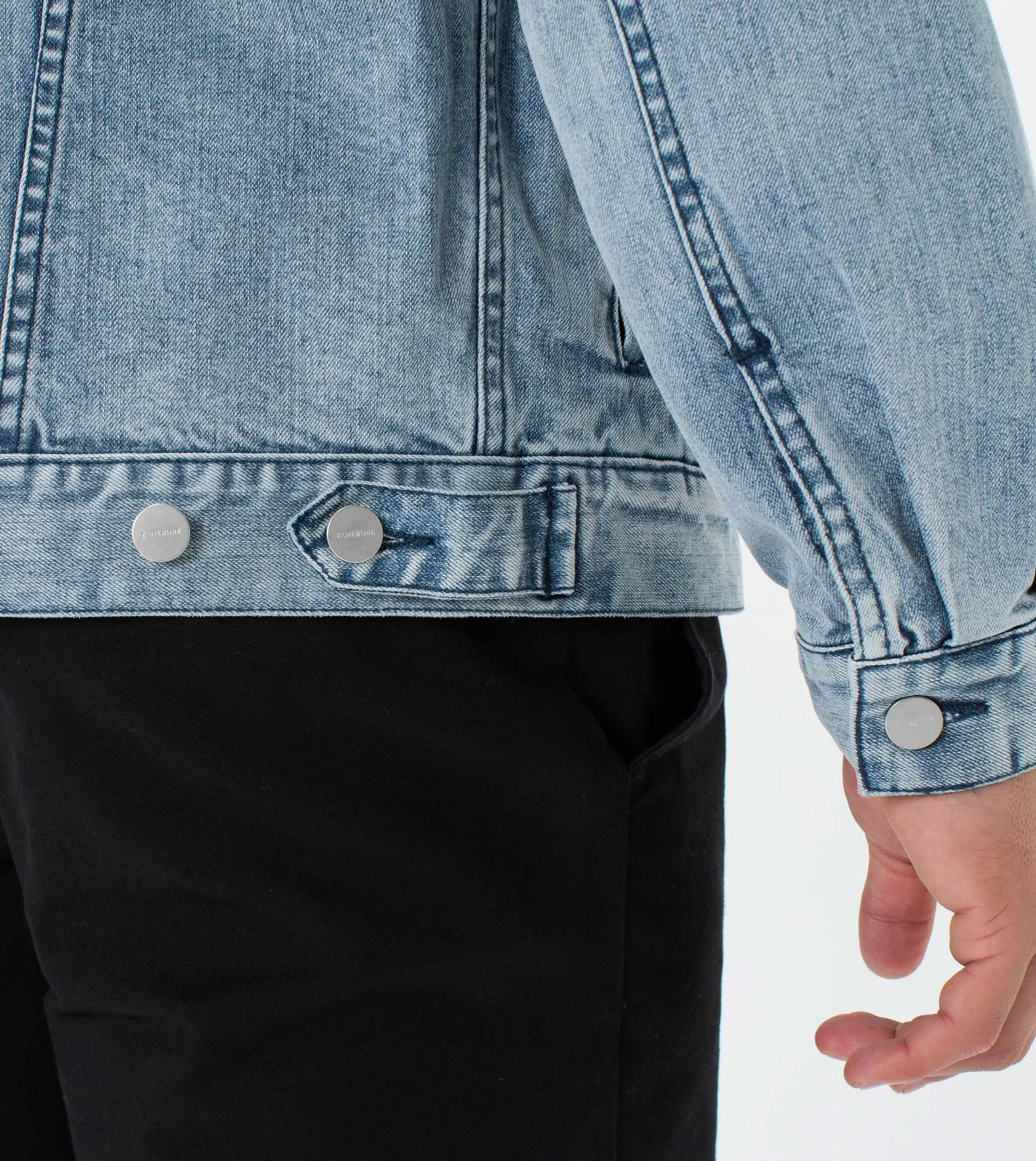 Vintage Denim Jacket Mineral Blue sold by Zanerobe product image thumbnail 3