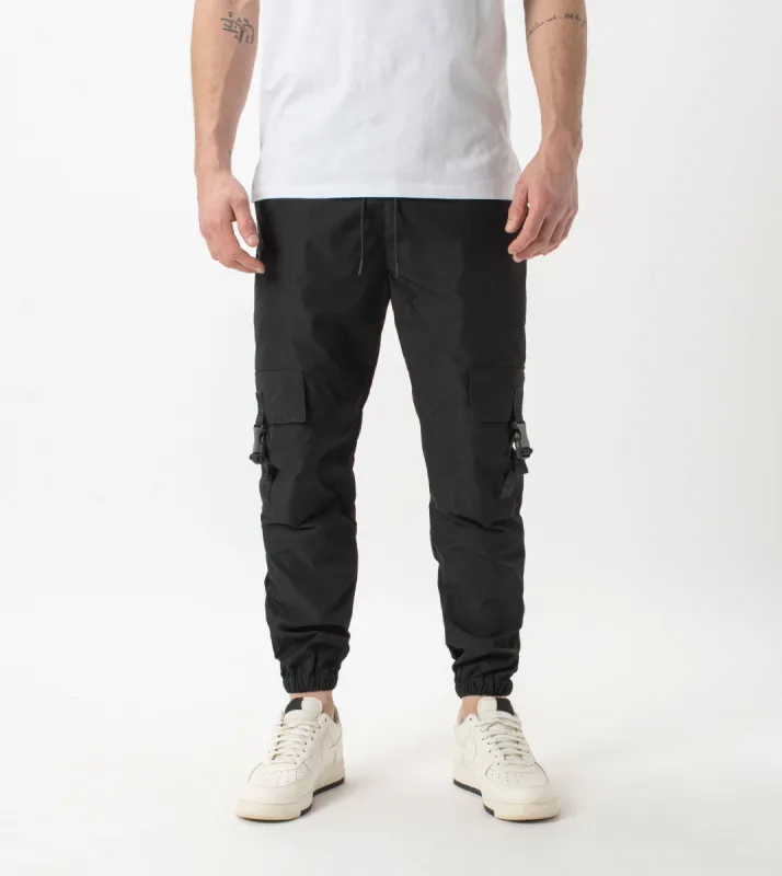 Jumpa Utility Jogger Black sold by Zanerobe