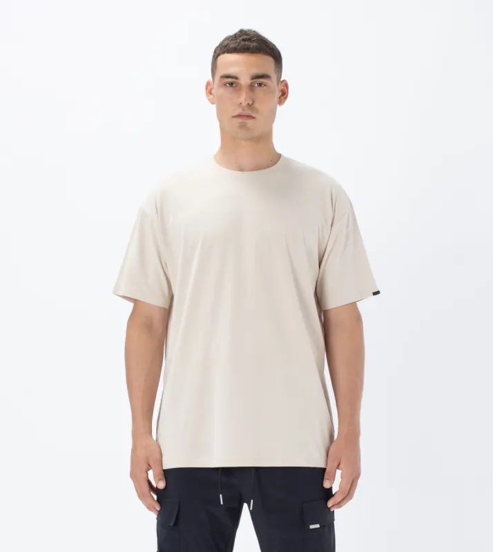 Box Tee Beige sold by Zanerobe