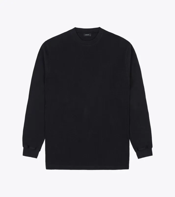 Thermal Box LS Tee Black sold by Zanerobe