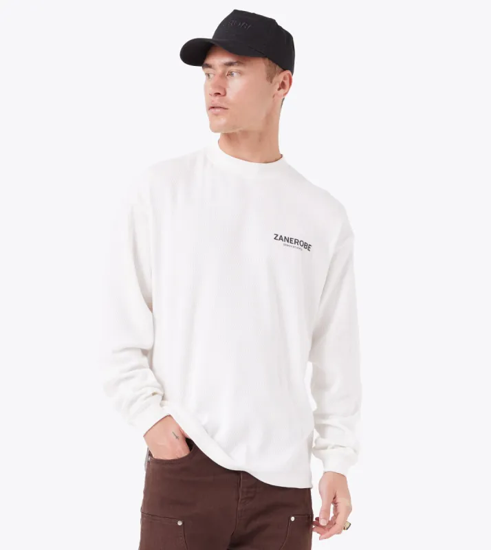 ZDS Thermal Box ++ LS Tee GD Vintage White sold by Zanerobe