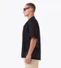 Lace Holiday SS Shirt Black sold by Zanerobe