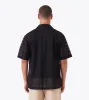Lace Holiday SS Shirt Black sold by Zanerobe