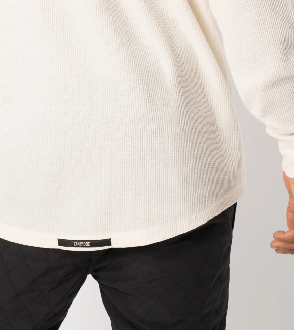 Waffle Rugger LS Tee Bone - Sale sold by Zanerobe product image thumbnail 3