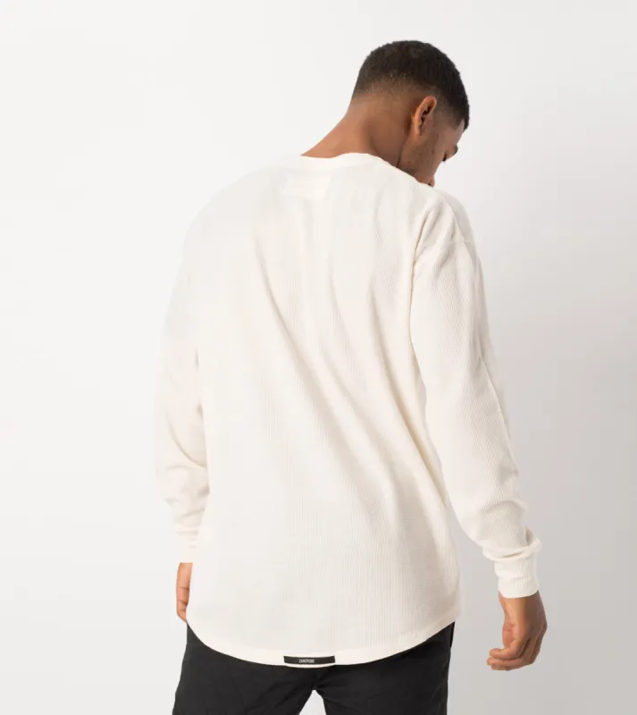 Waffle Rugger LS Tee Bone - Sale sold by Zanerobe