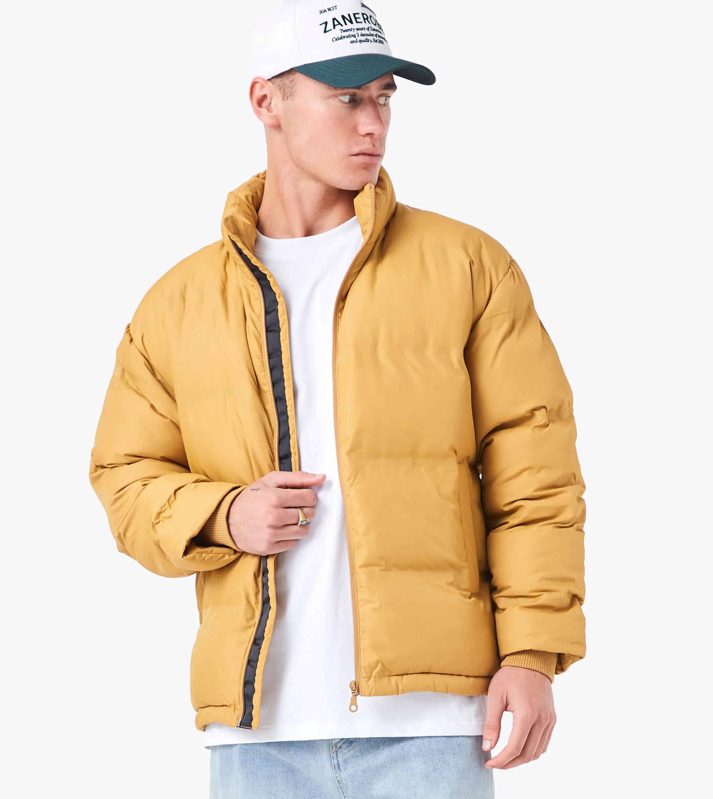 Powells Puffer Jacket Dijon sold by Zanerobe