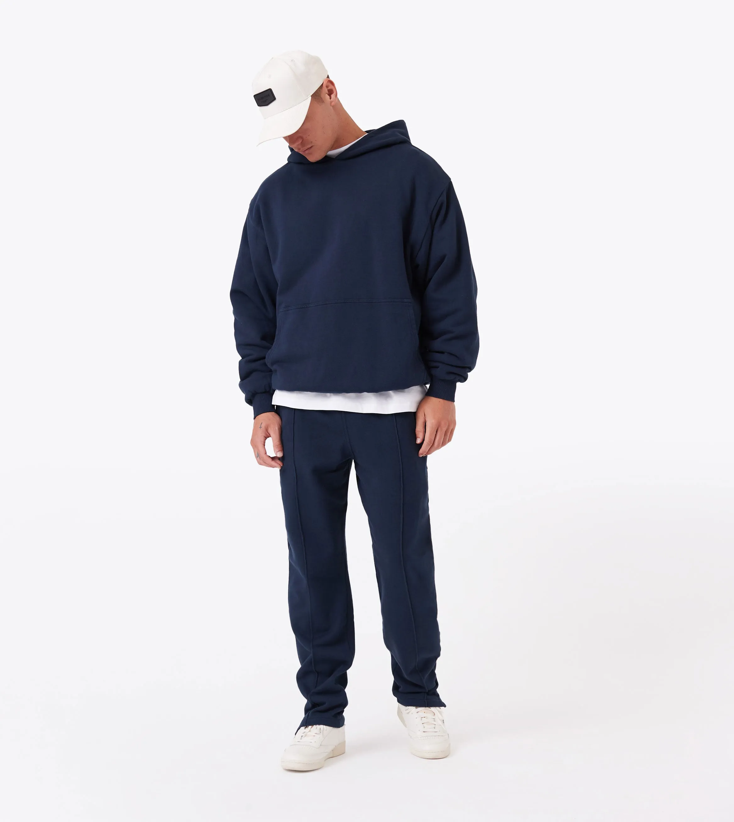 Fleece Football Trackpant Navy sold by Zanerobe product image thumbnail 2