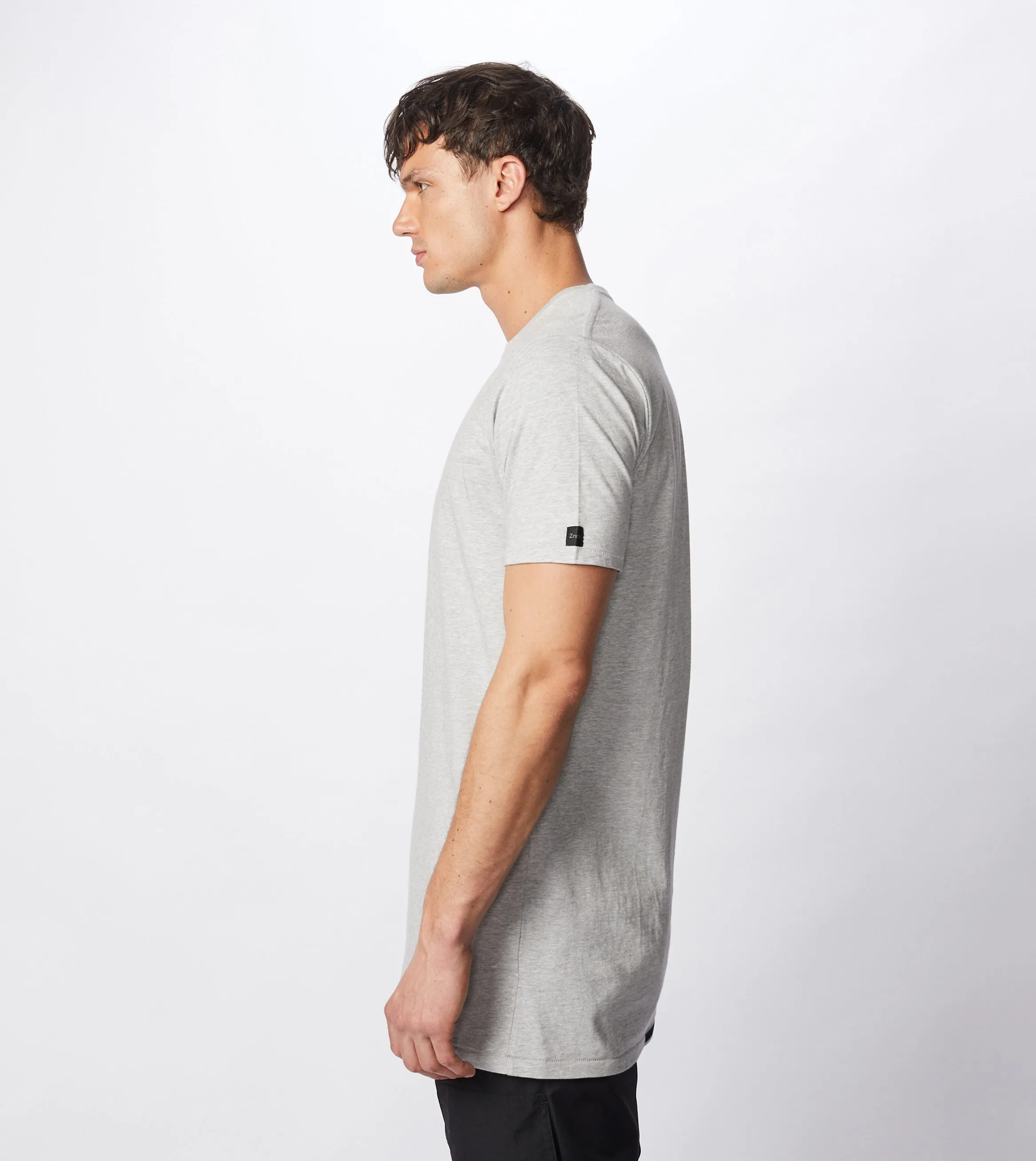 Tall Tee Silver Marle sold by Zanerobe product image thumbnail 4