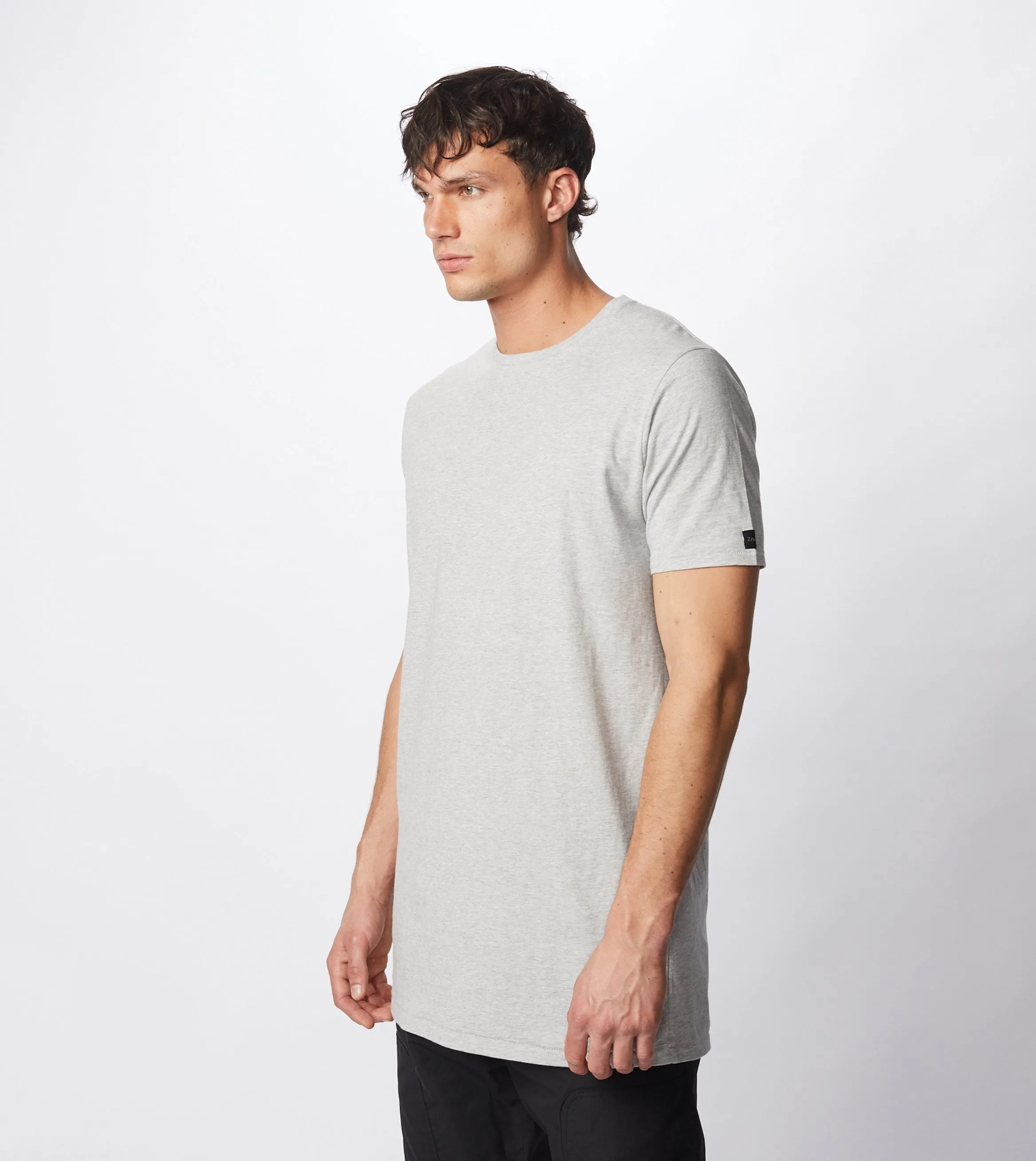 Tall Tee Silver Marle sold by Zanerobe product image thumbnail 2