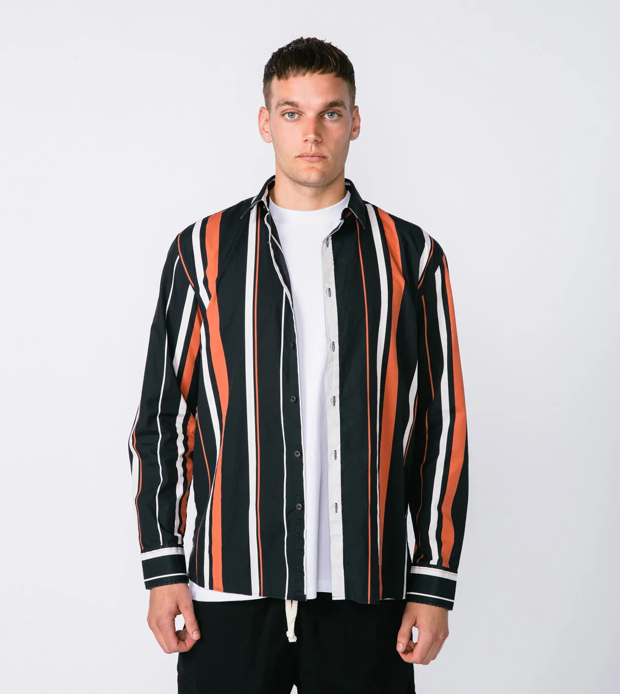 Box LS Shirt Black Multi sold by Zanerobe