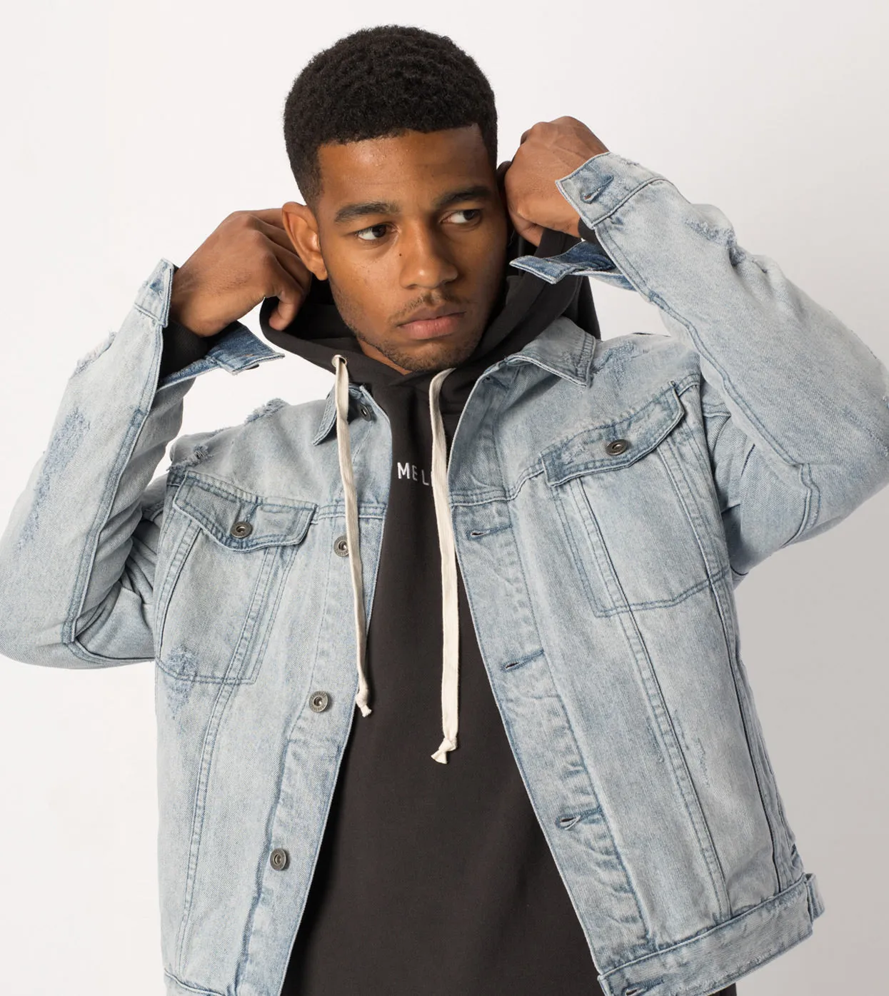 Snitch Denim Jacket Arctic Wash - Sale sold by Zanerobe