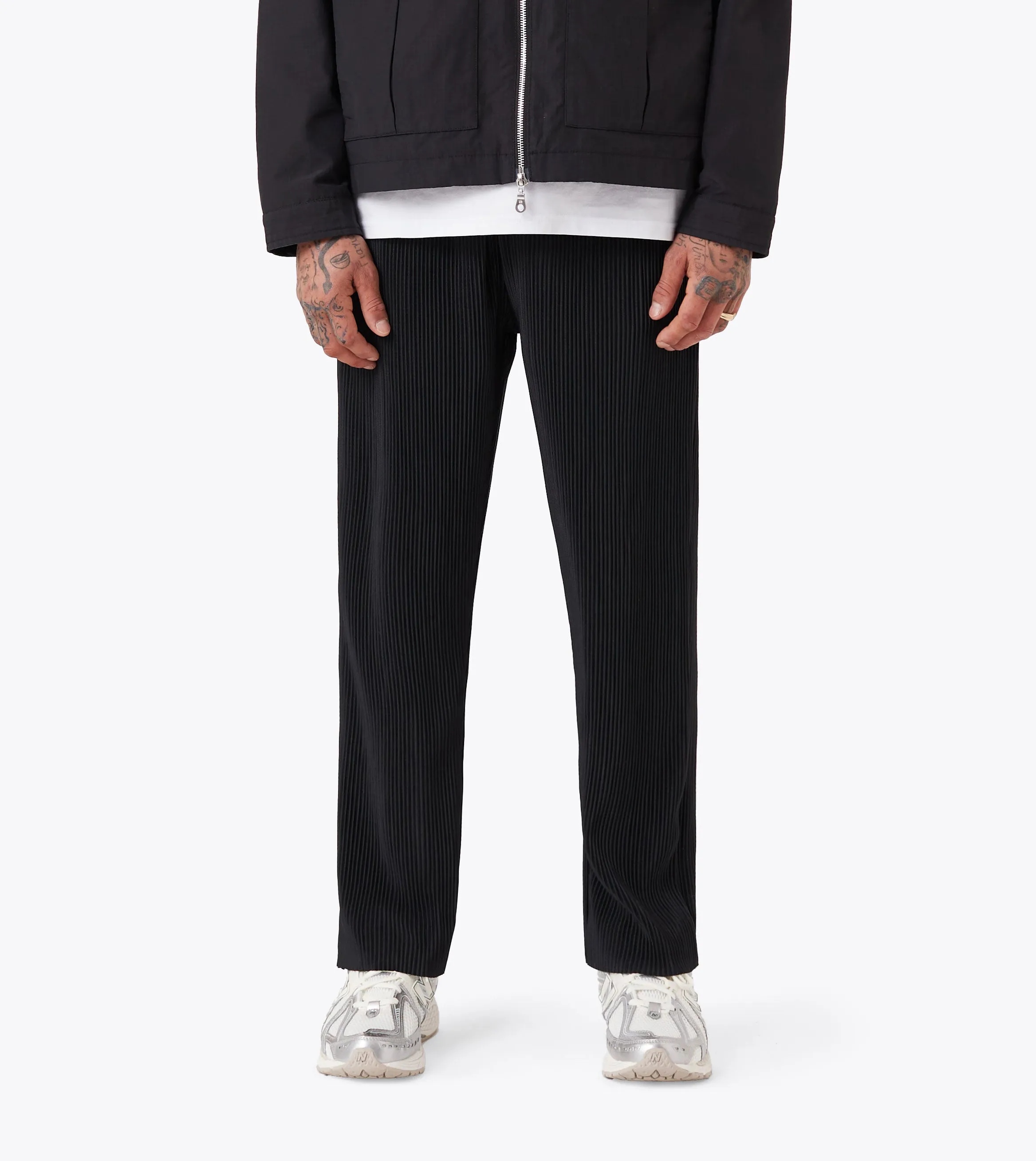 Pleated Pant Black sold by Zanerobe