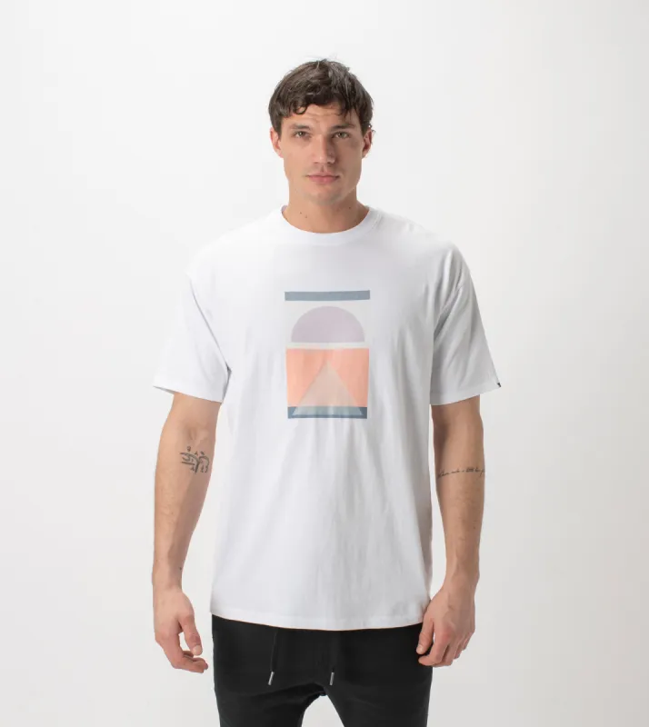 Harvest Box Tee White sold by Zanerobe