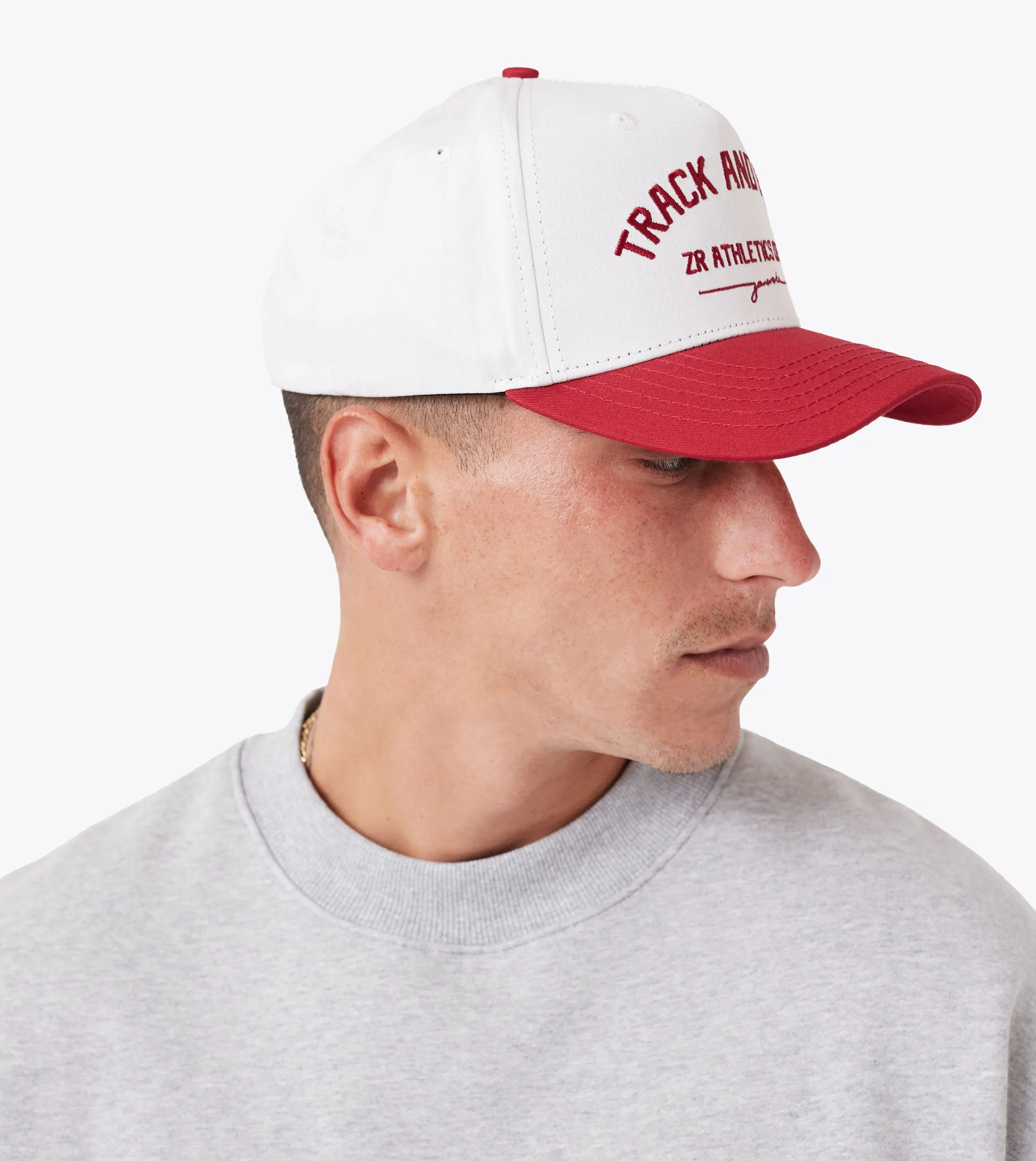 Ath. Snapback Vintage White/Cherry sold by Zanerobe product image thumbnail 4