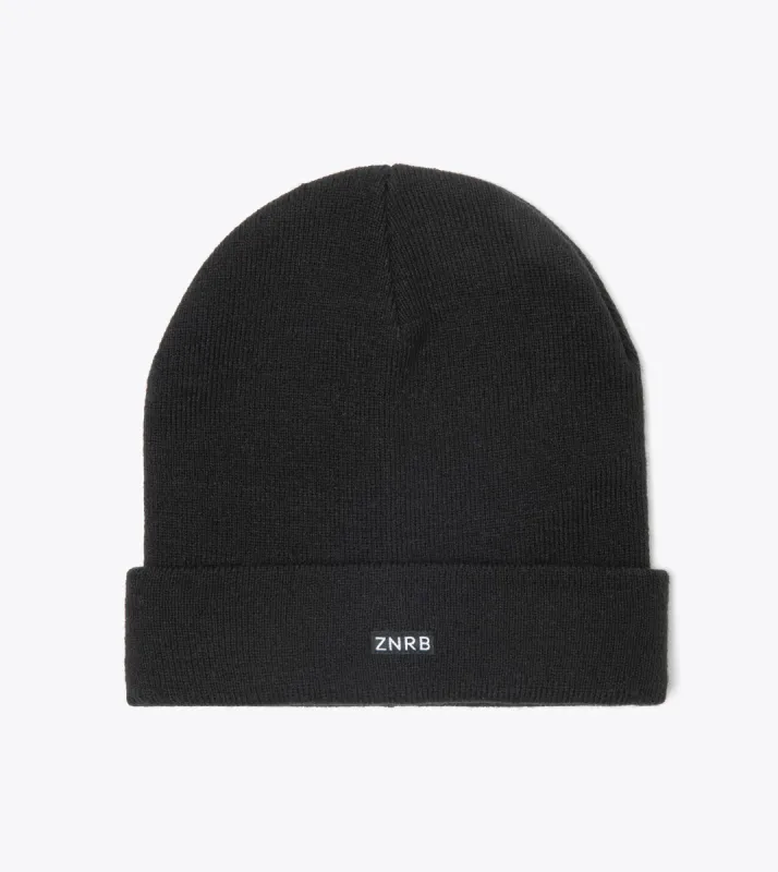 Logo Beanie Black sold by Zanerobe