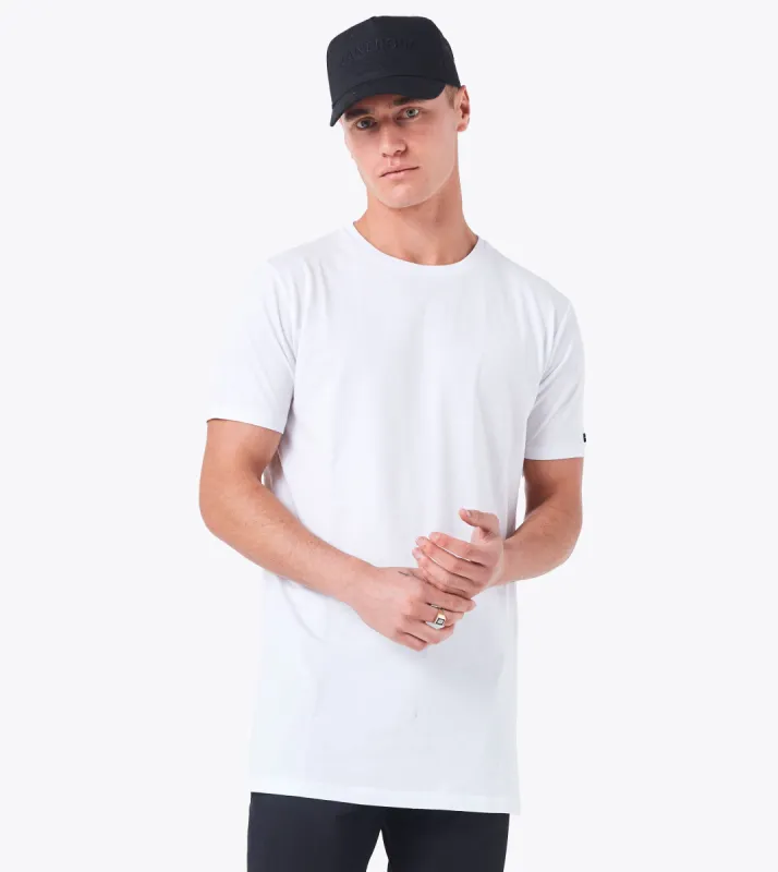 Tall Tee White sold by Zanerobe