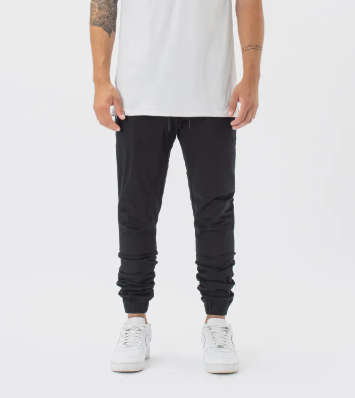 Terrain Sureshot Jogger Black sold by Zanerobe