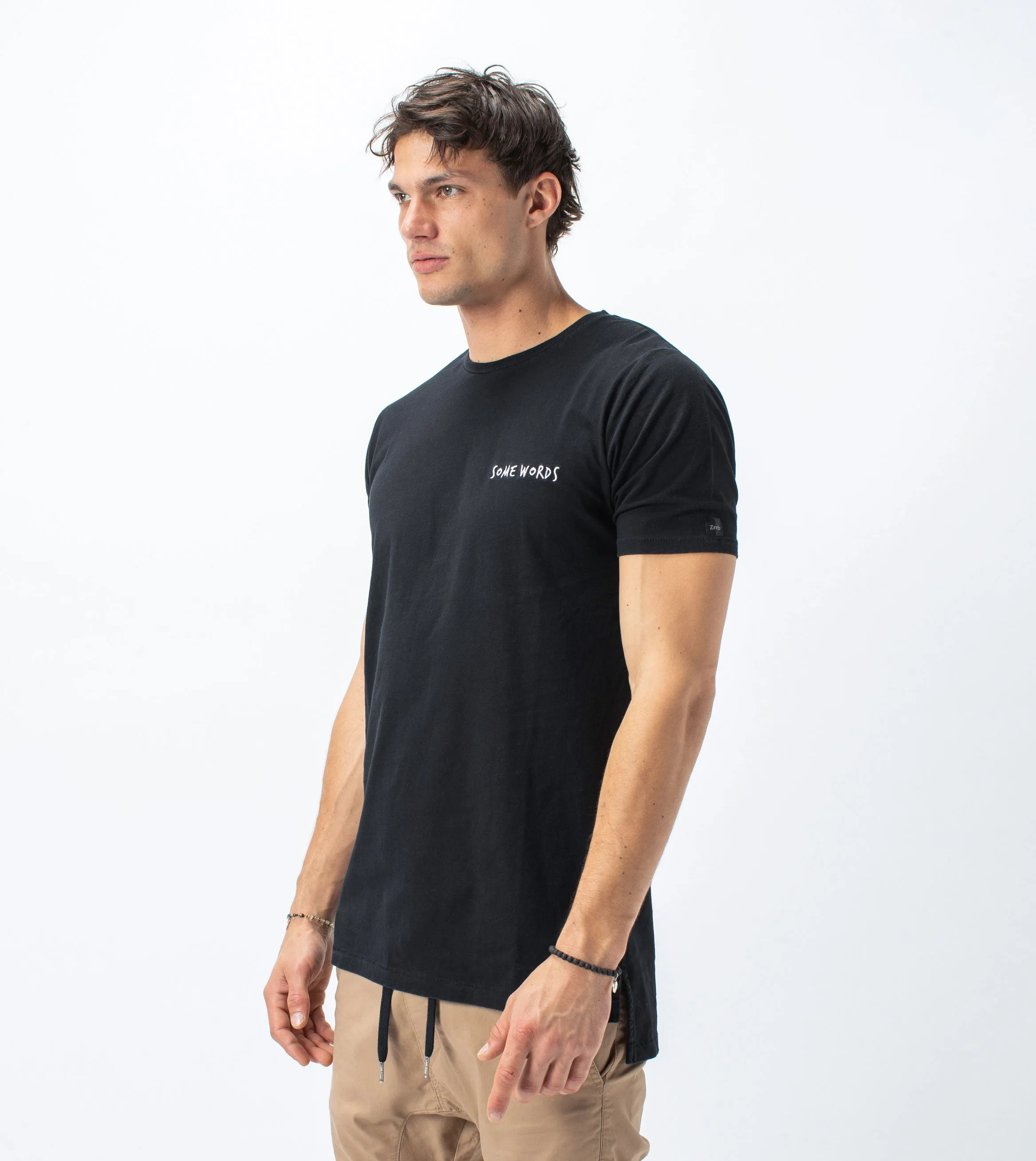 Words Flintlock Tee Smokey Black - Sale sold by Zanerobe product image thumbnail 2
