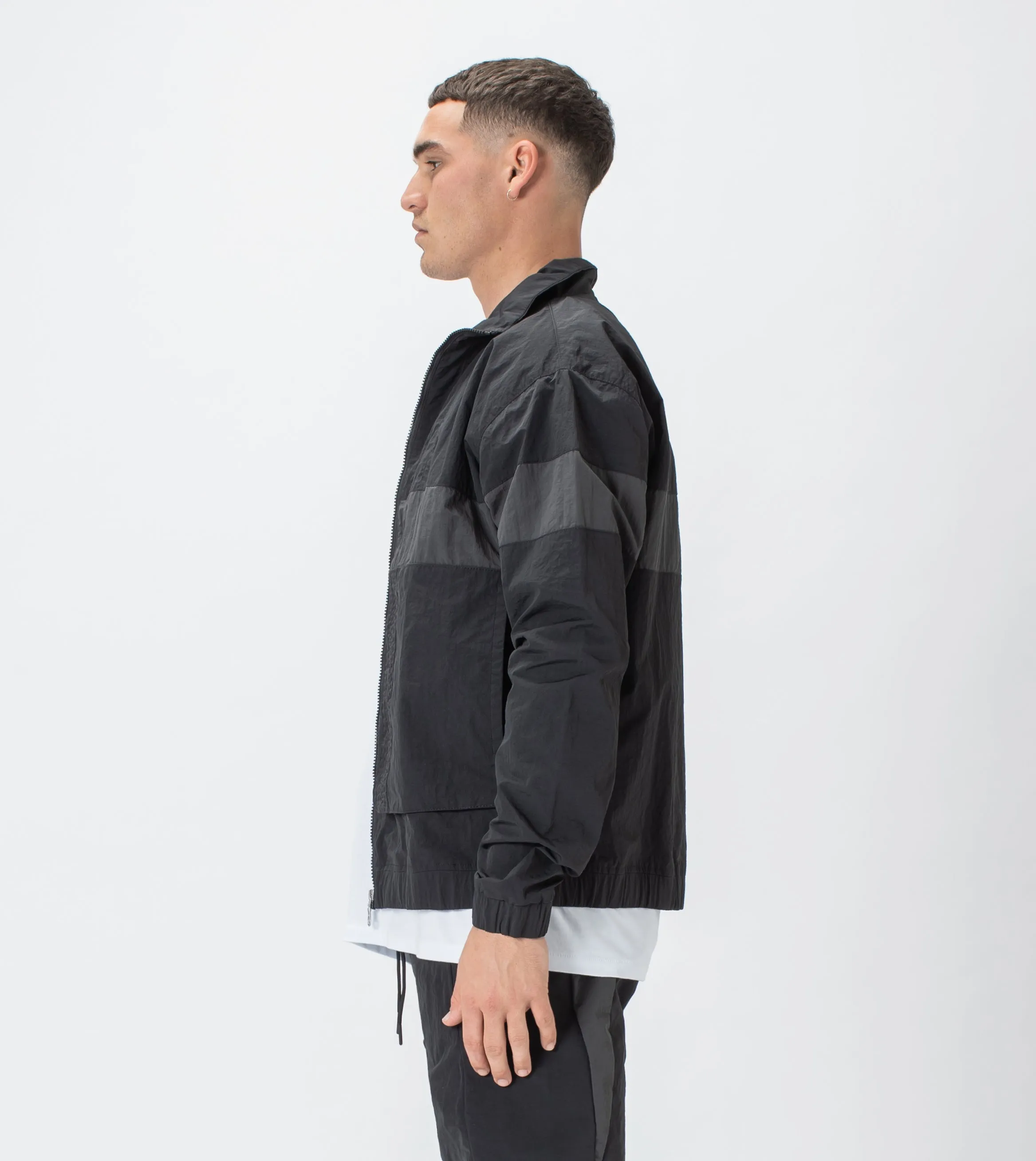Panel Track Jacket Black/Dk Grey sold by Zanerobe product image thumbnail 5