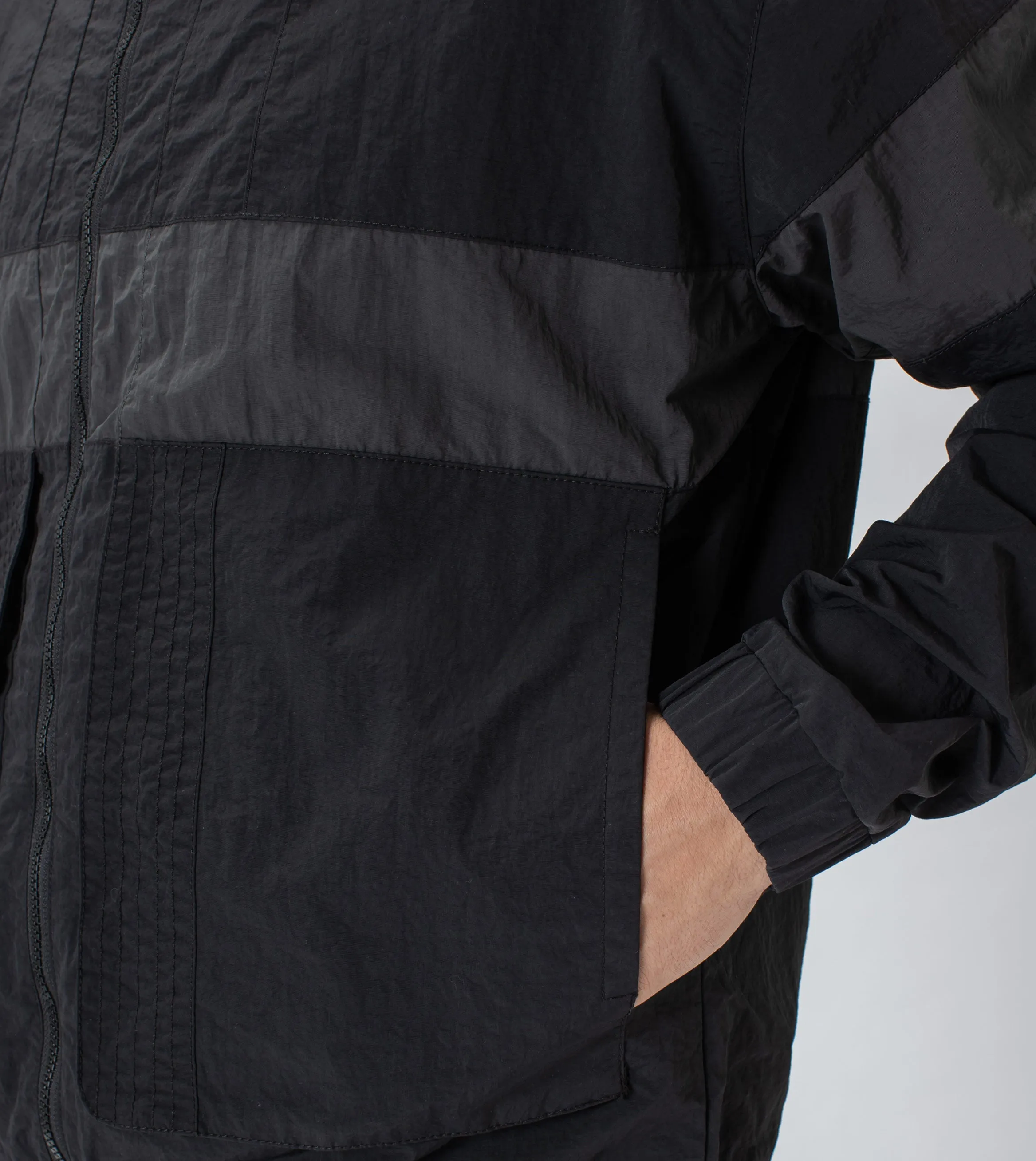Panel Track Jacket Black/Dk Grey sold by Zanerobe product image thumbnail 3