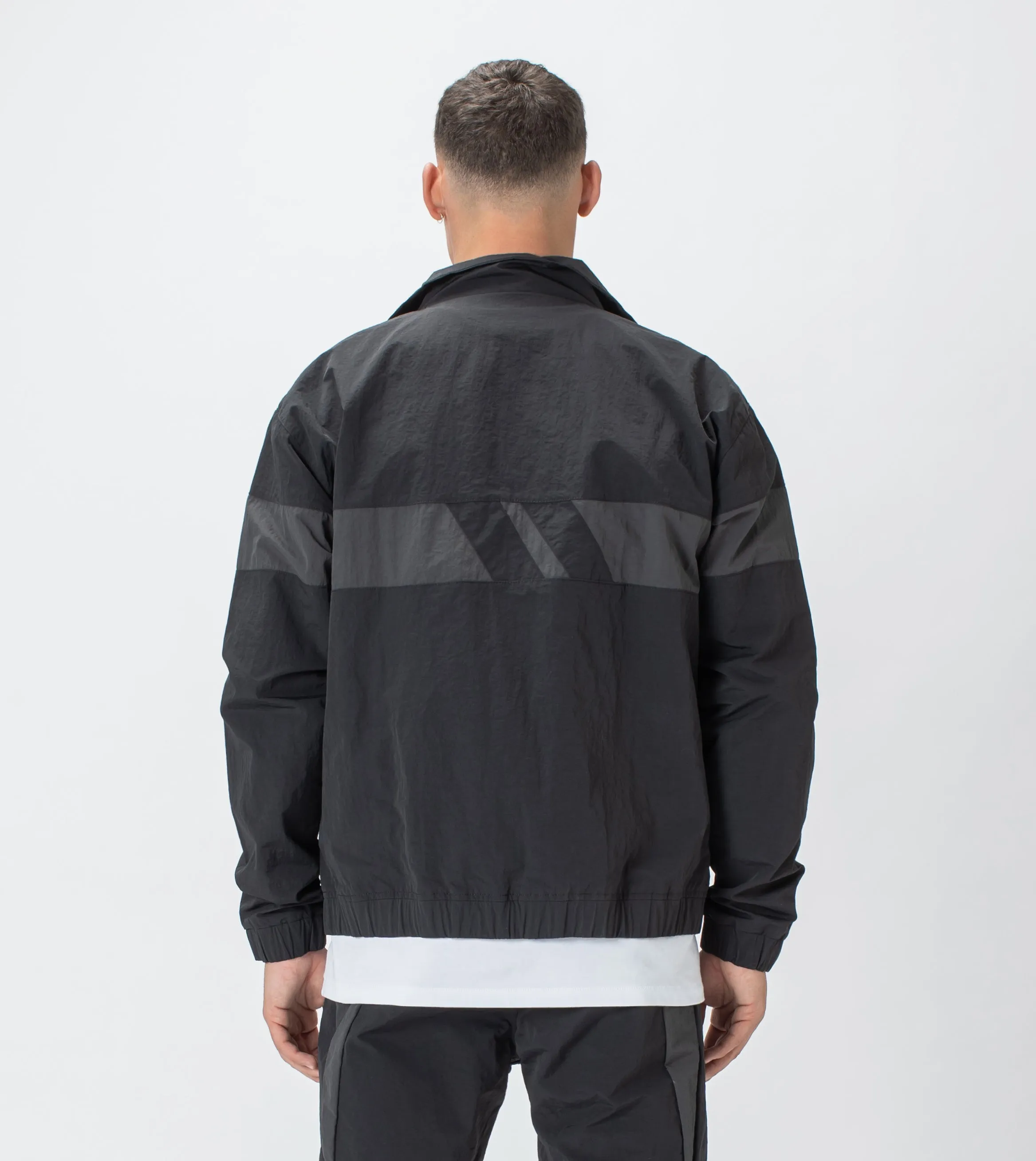 Panel Track Jacket Black/Dk Grey sold by Zanerobe product image thumbnail 4