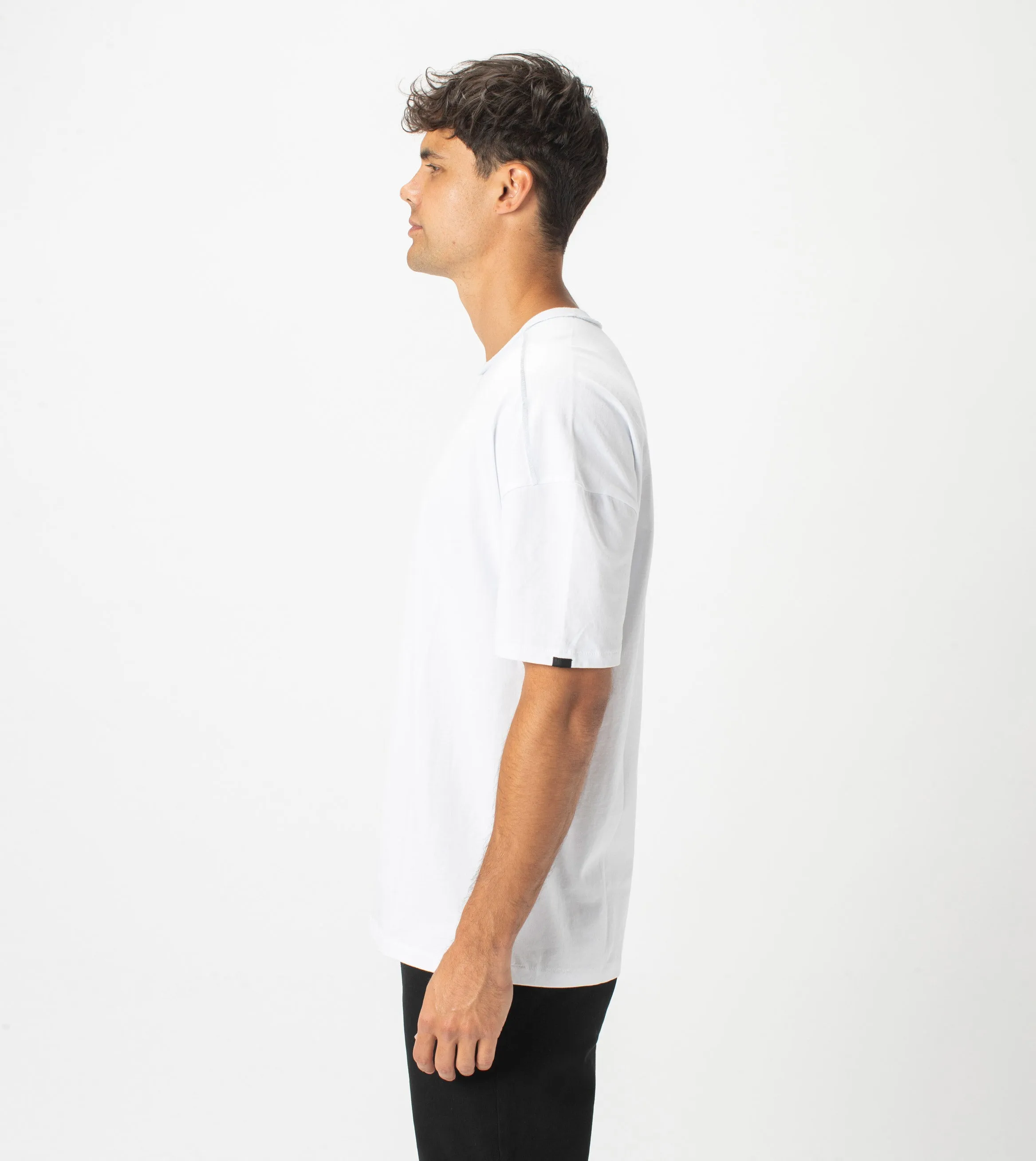 Drop Box Tee White sold by Zanerobe product image thumbnail 4