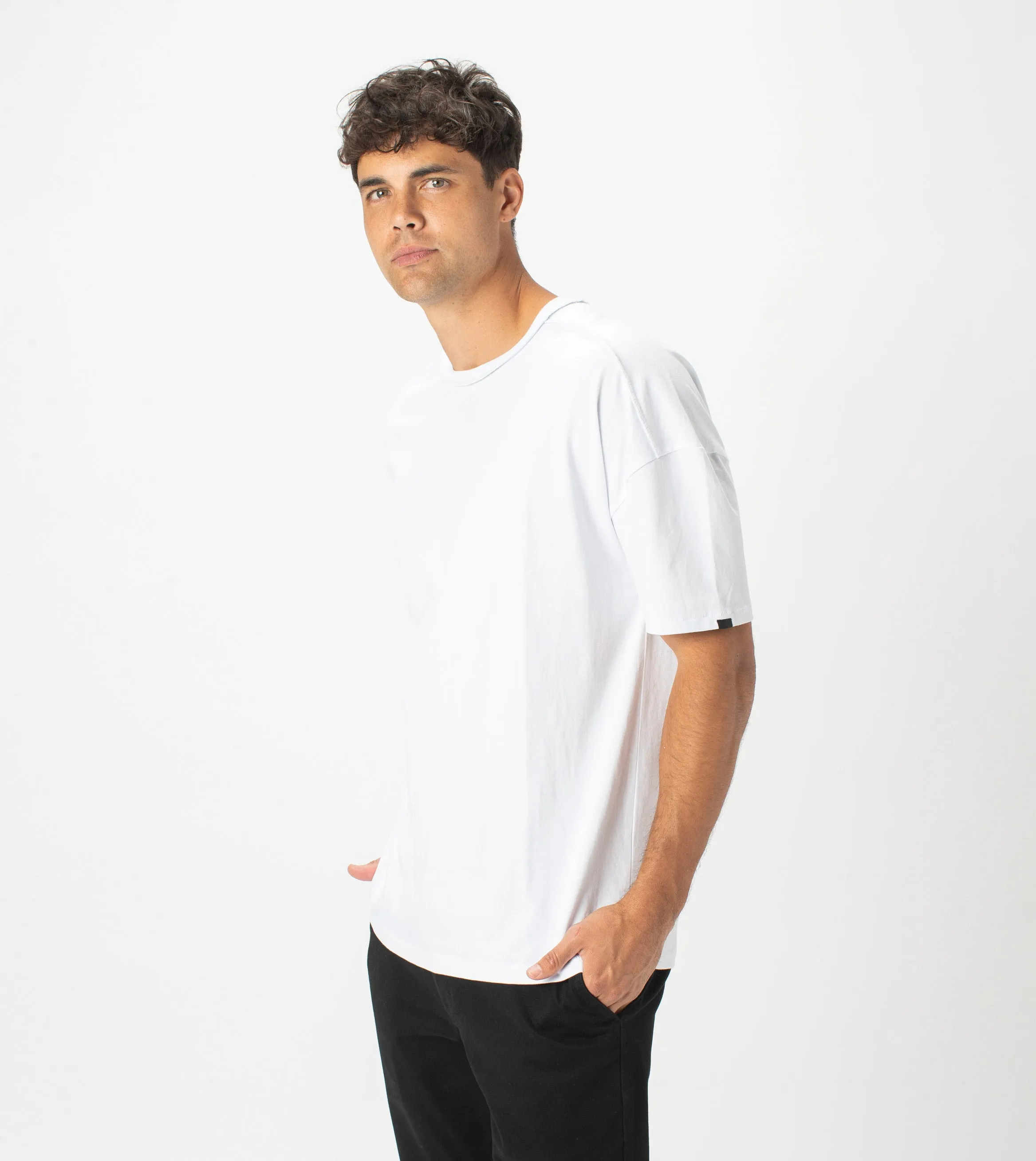 Drop Box Tee White sold by Zanerobe product image thumbnail 2