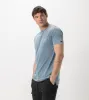 Rising Flintlock Tee Salt Blue sold by Zanerobe