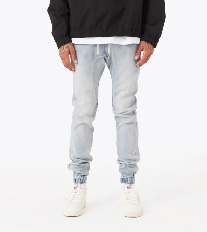 Sureshot Denim Jogger Lt Blue sold by Zanerobe