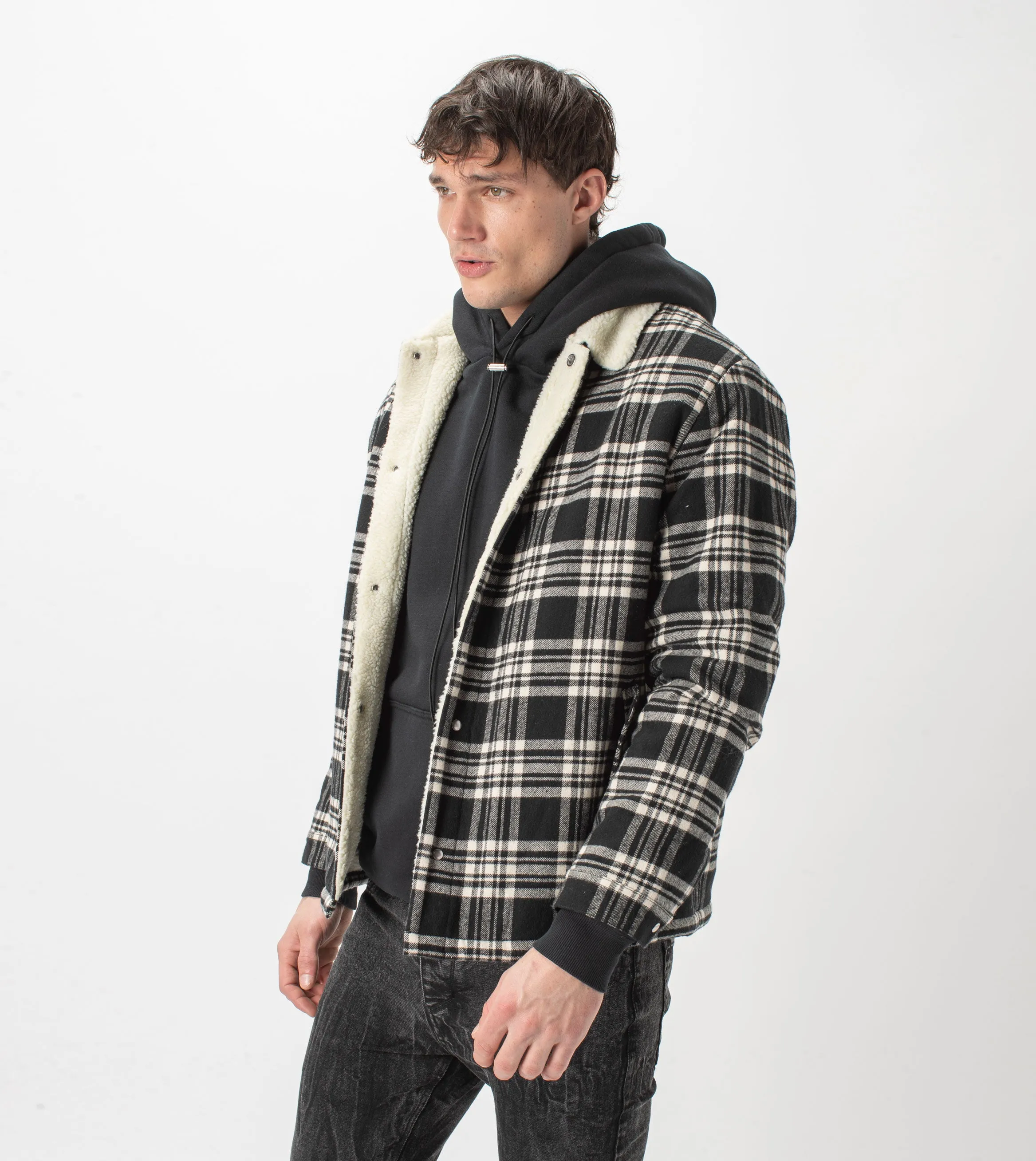 Sherpa Work Jacket Black/Milk sold by Zanerobe product image thumbnail 2