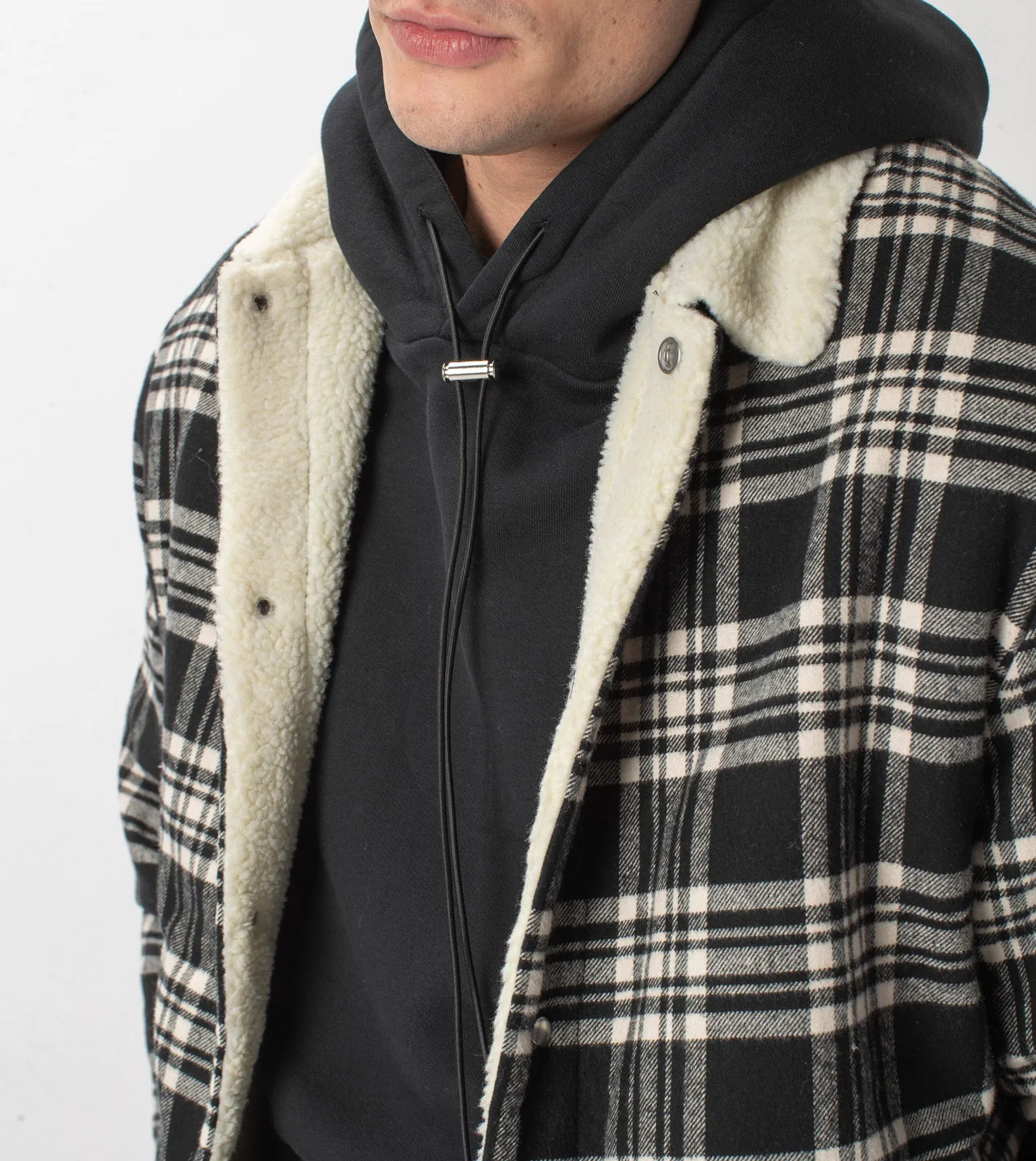 Sherpa Work Jacket Black/Milk sold by Zanerobe product image thumbnail 3
