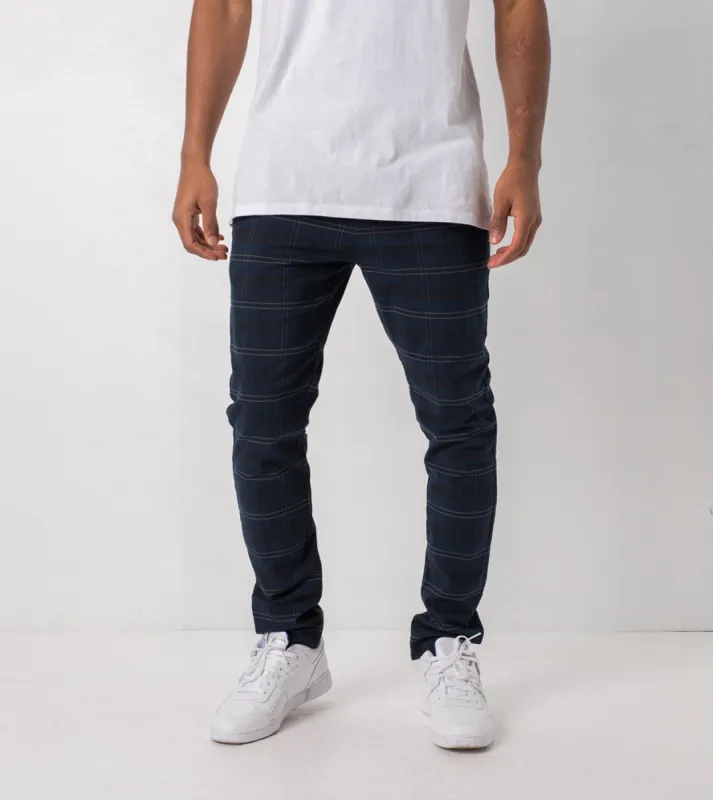Snapshot Chino Navy Check - Sale sold by Zanerobe