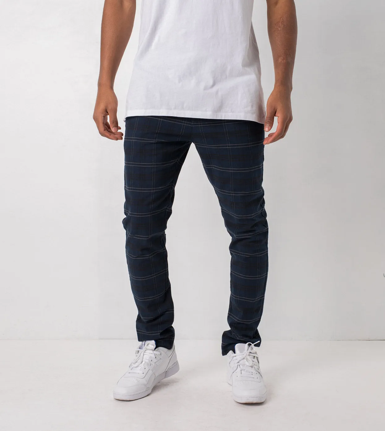 Snapshot Chino Navy Check - Sale sold by Zanerobe