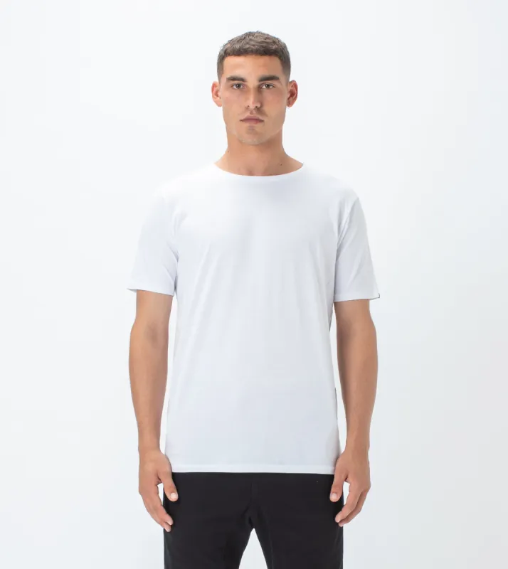 Flint Tee White sold by Zanerobe
