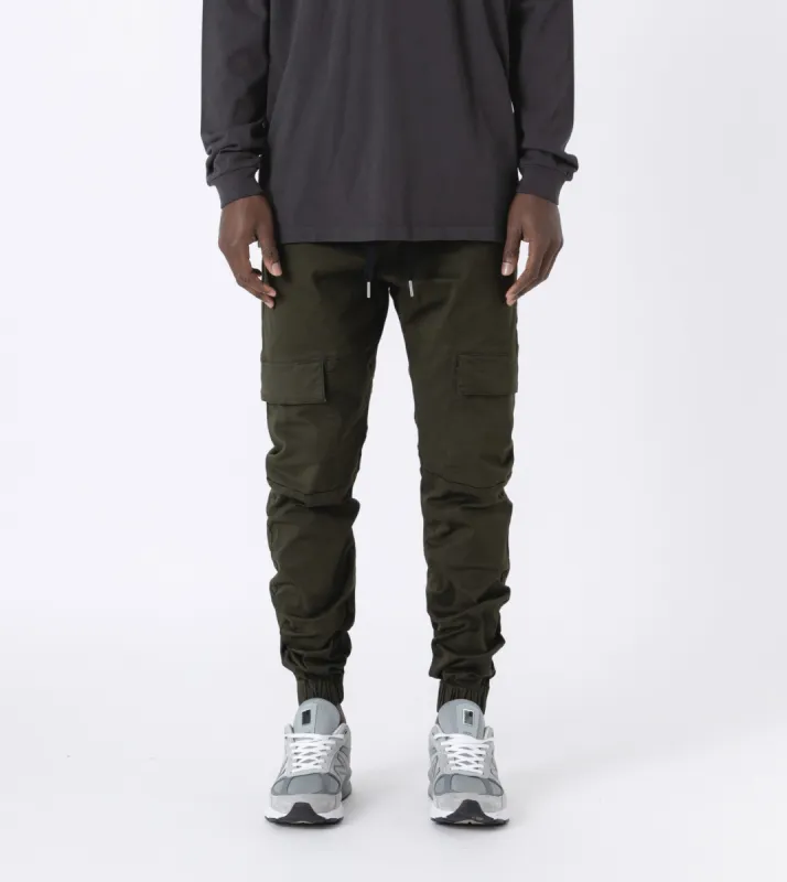 Sureshot Lite Cargo Jogger GD Dk Army sold by Zanerobe