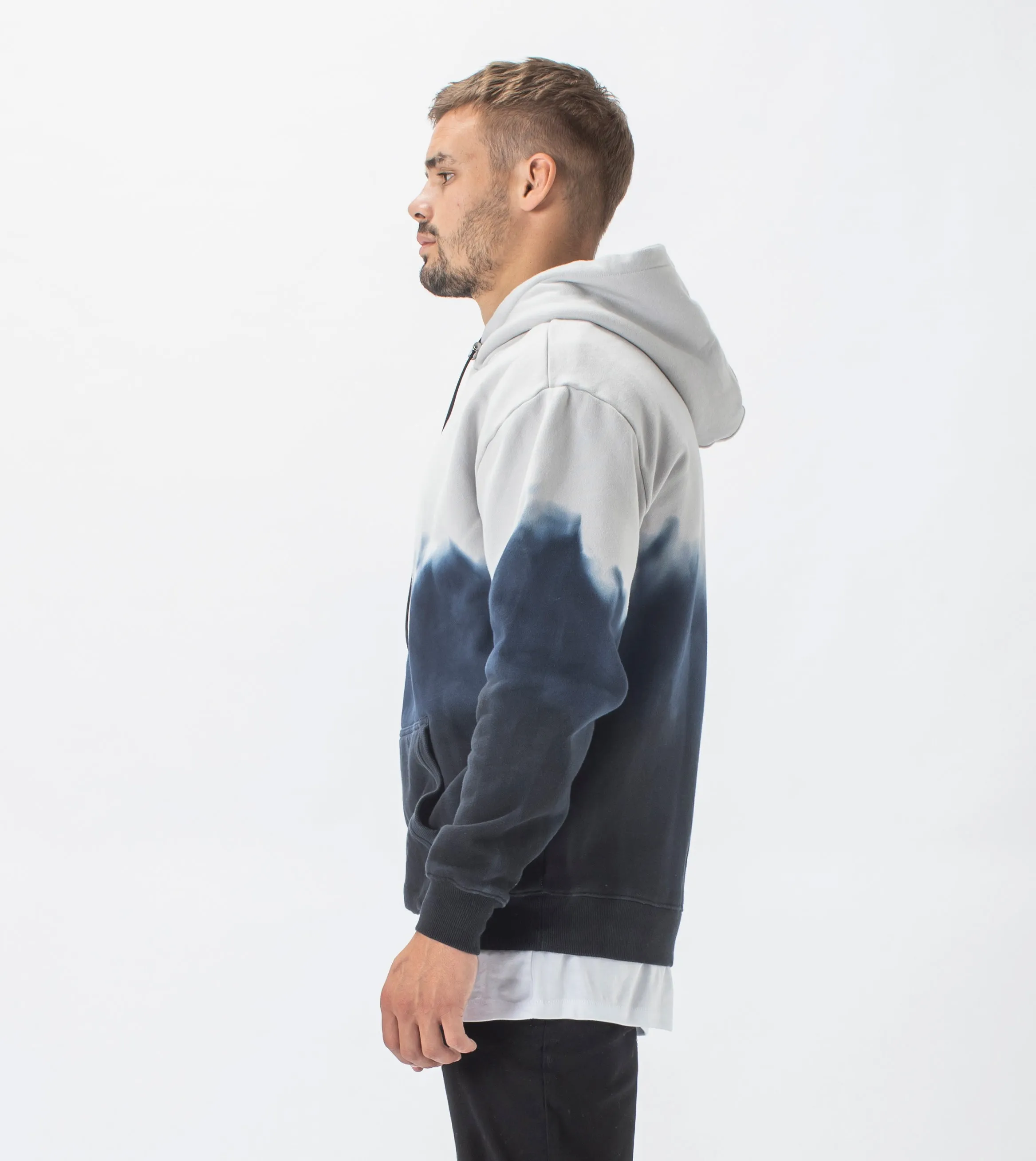 Lowgo Hood Sweat Frost/Black sold by Zanerobe product image thumbnail 4